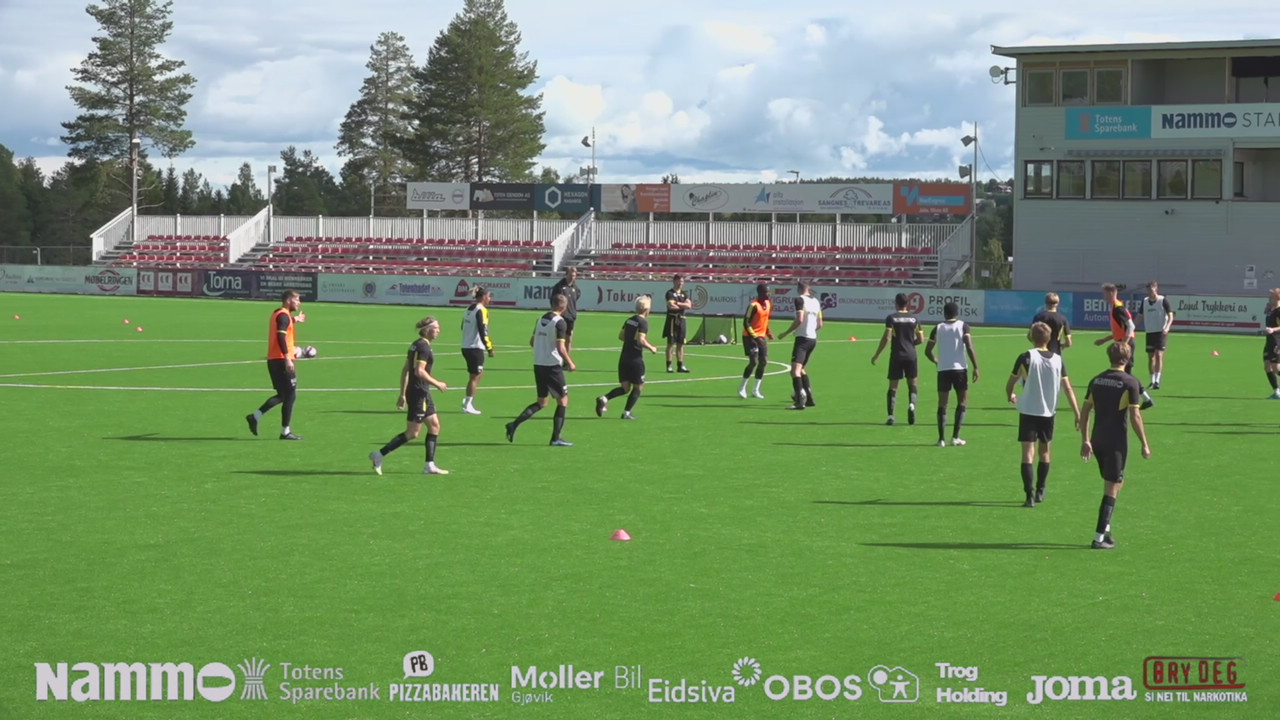 Siste trening før avreise til Sogndal